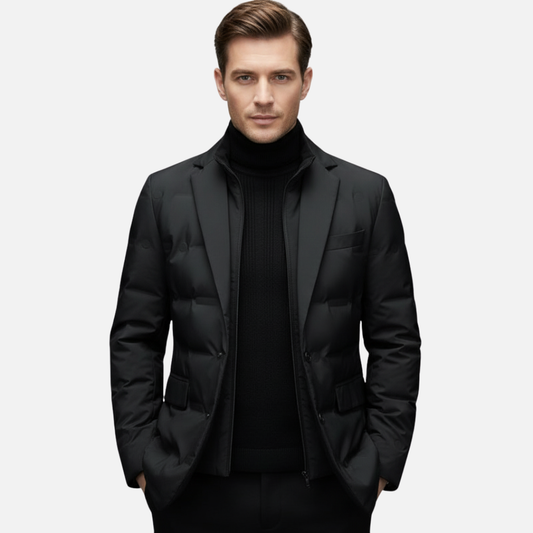 Men’s Elegant Puffer Blazer Jacket