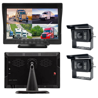 3RD GEN Multi-Camera DVR System, 2 to 4 1080P CAMS w/ GPS, 10" LCD, HEAVY DUTY for TRUCKERS 0