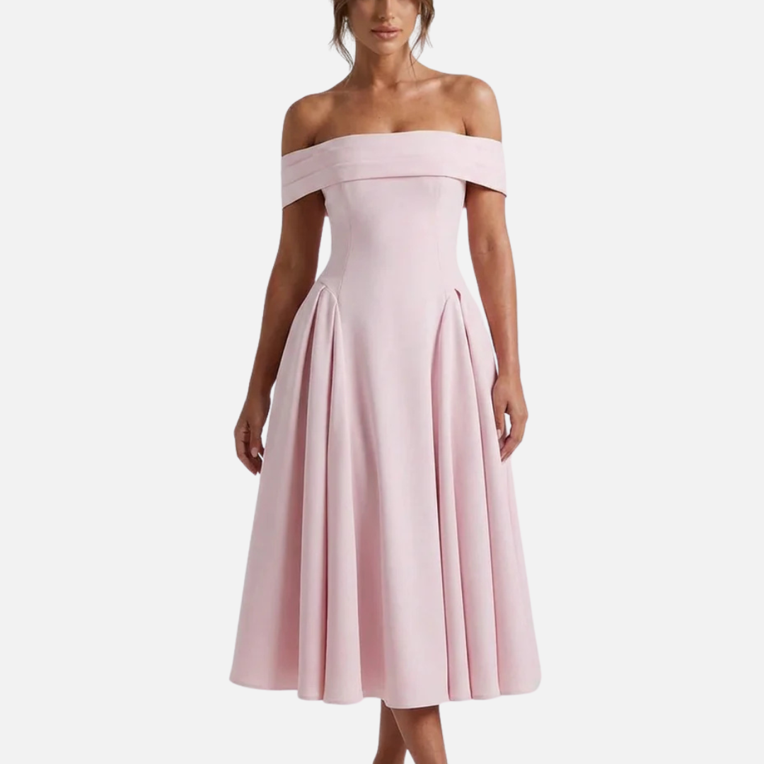 Women's Bardot Off-Shoulder Midi Dress