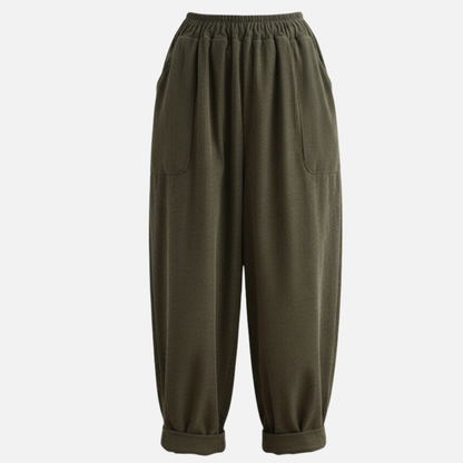Women’s Corduroy Wide-Leg Pants – Casual Loose Fit Trousers
