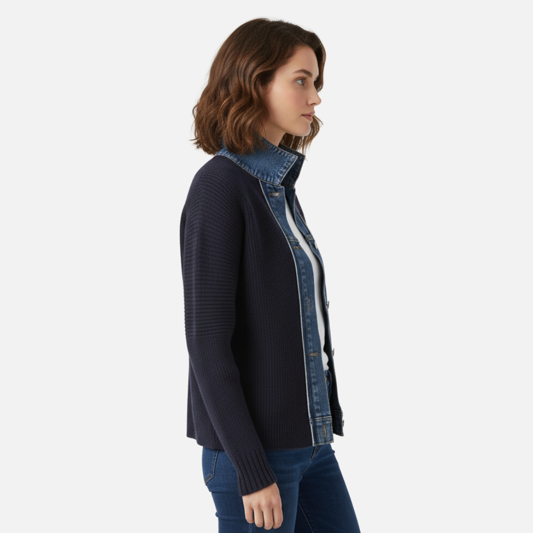 Women’s Knit Denim Sweater