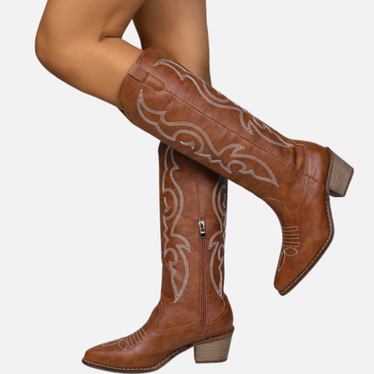 Women’s Western Cowboy Boots with Embroidery
