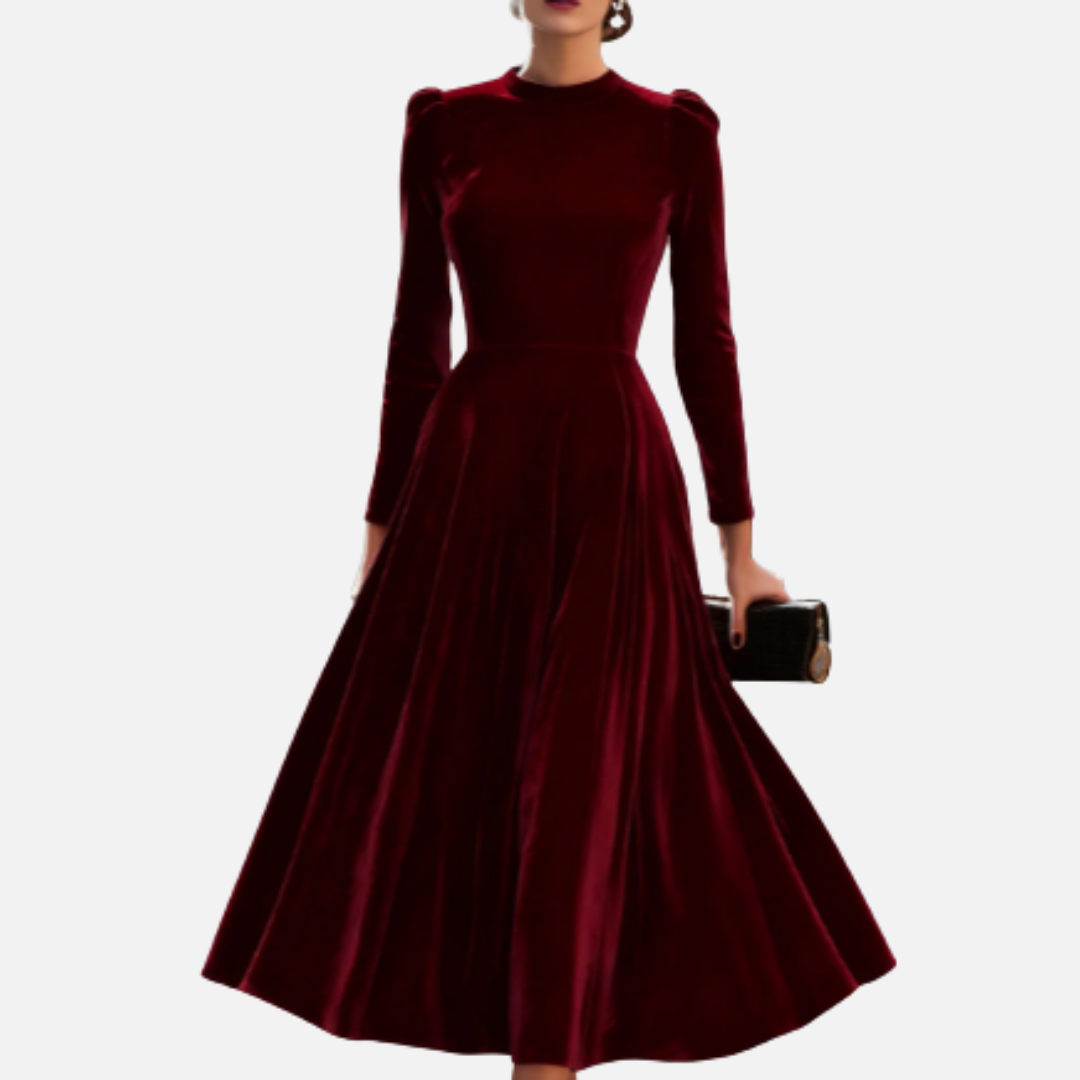 Ivy | Velvet Midi Dress