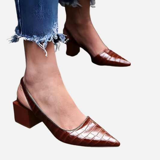 Bindi | Women's Croc Block Heels