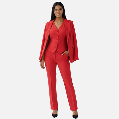Women's Suit Set Tailored 3-Piece Outfit