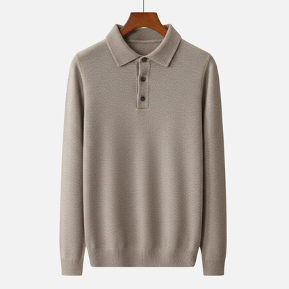 Men’s Smart Wool Polo Sweater