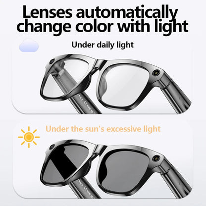 4K AI smart camera glasses photochromatic travel hands-free 2