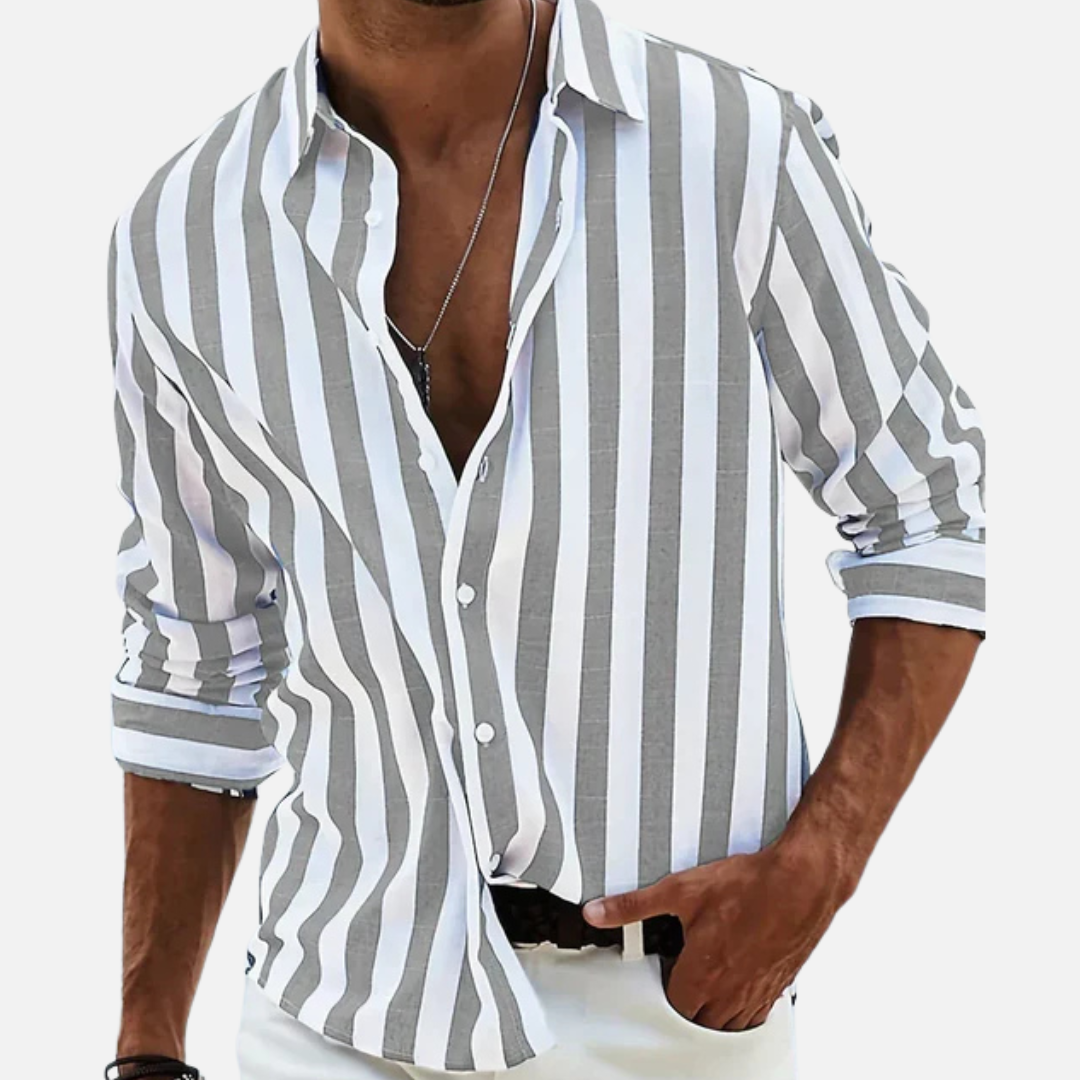 Men's Breathable Stripe Shirt