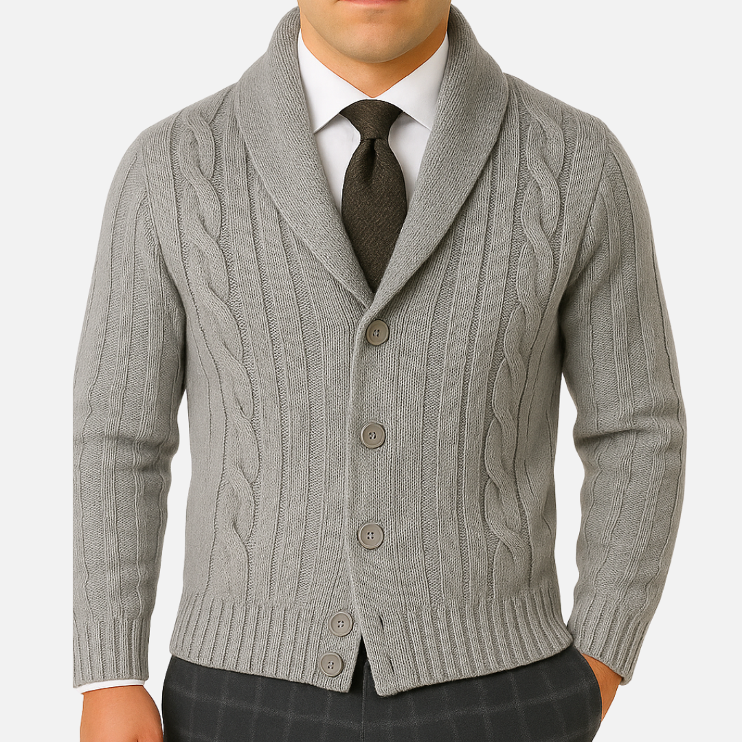 Knitted Cardigan Jumper – Button-Up Cardigan