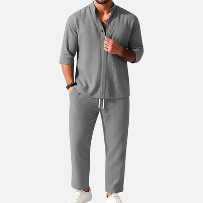 Men's Linen Outfit Set - Loungewear Outfit
