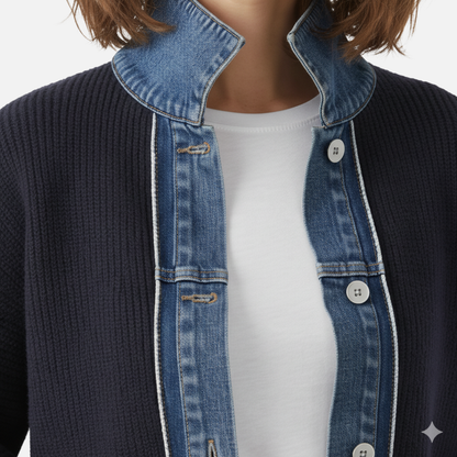 Women’s Knit Denim Sweater