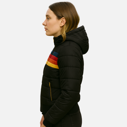 Vintage Rainbow Stripe Jacket for Women