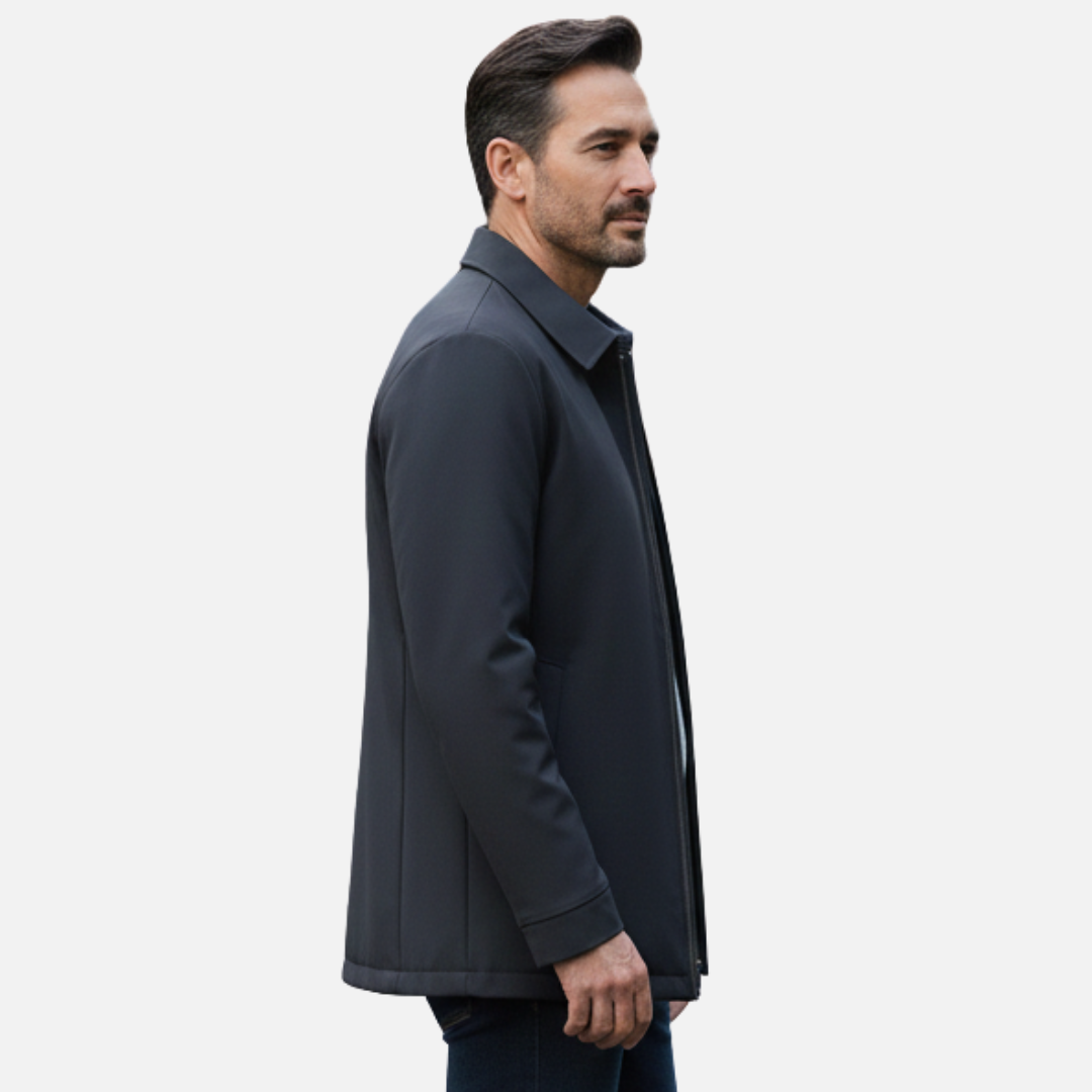 Men’s Lightweight Old Money Jacket - Quilted Lined Coat