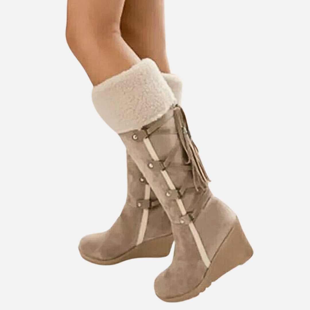 Women’s Elevated Warm Wedge Boots