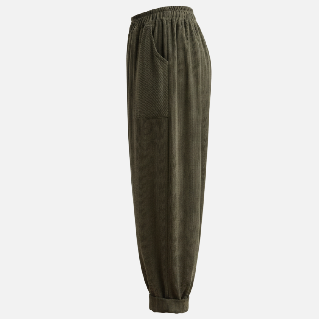 Women’s Corduroy Wide-Leg Pants – Casual Loose Fit Trousers