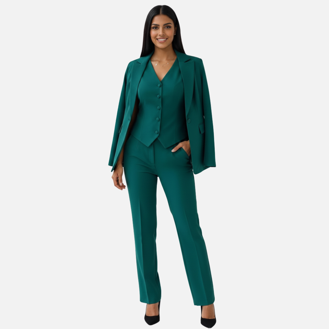 Women's Suit Set Tailored 3-Piece Outfit