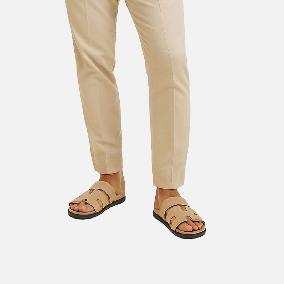 Arthur | Men's Strapped Open Slippers