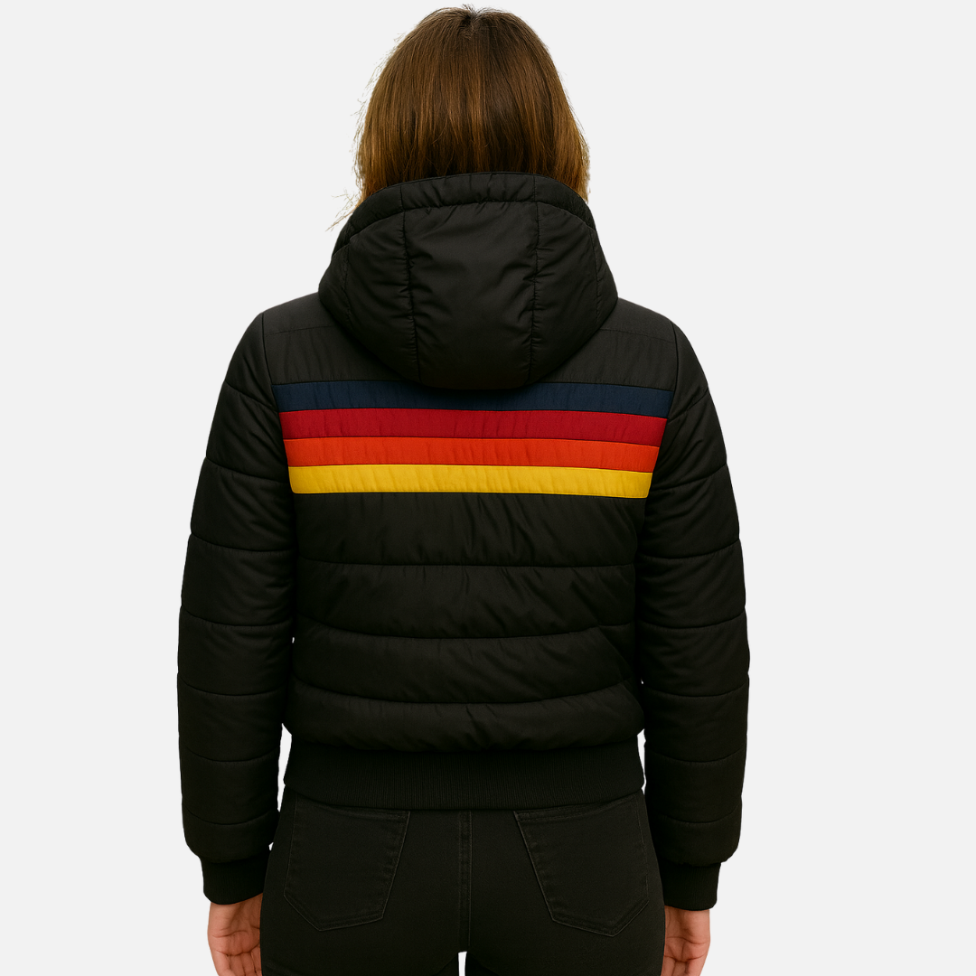 Vintage Rainbow Stripe Jacket for Women