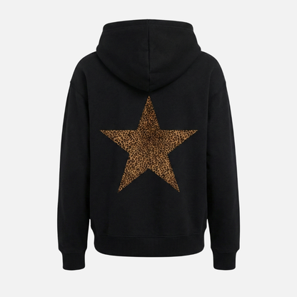 Women’s Leopard Star Hoodie Warm Pullover