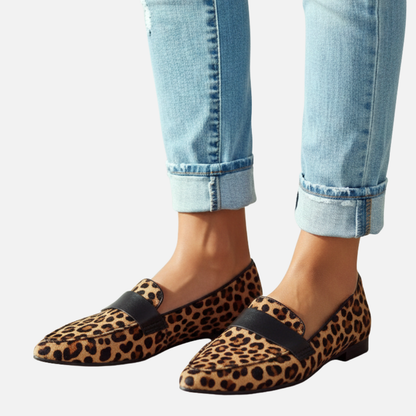 Women’s Suede Look Loafers Classic Flats