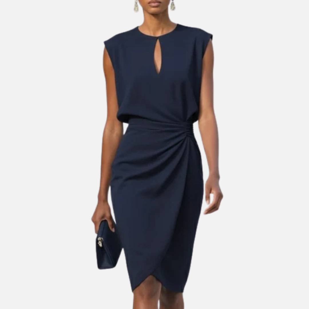 Women's Elegant Tailored Midi Dress