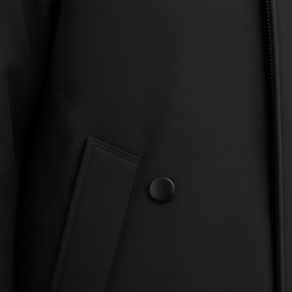 Men’s Long Trench Coat – Classic Waterproof Overcoat