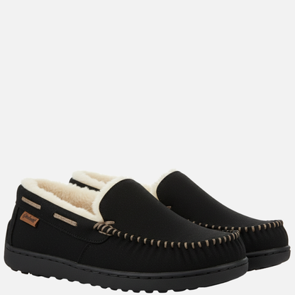 Men’s Cozy Winter Slippers – Fleece Lined Indoor Loafers