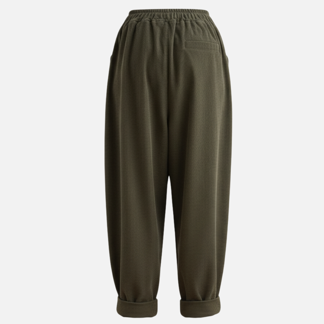 Women’s Corduroy Wide-Leg Pants – Casual Loose Fit Trousers