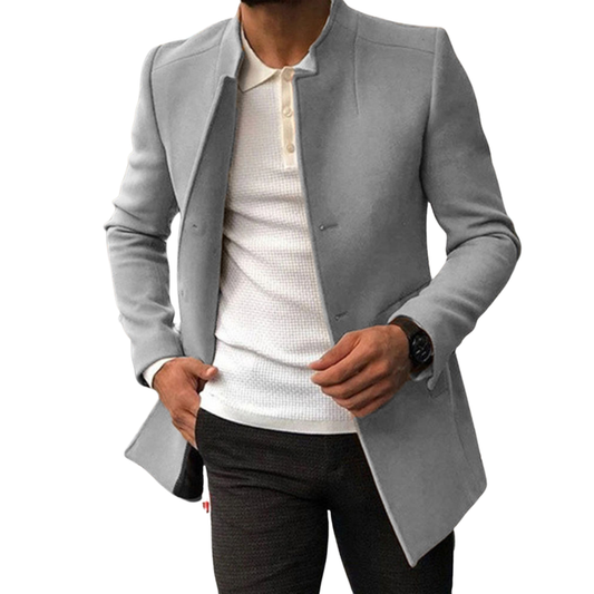 Men’s Slim Fit Wool Blend Coat