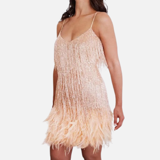 Women’s Feather Cocktail Dress