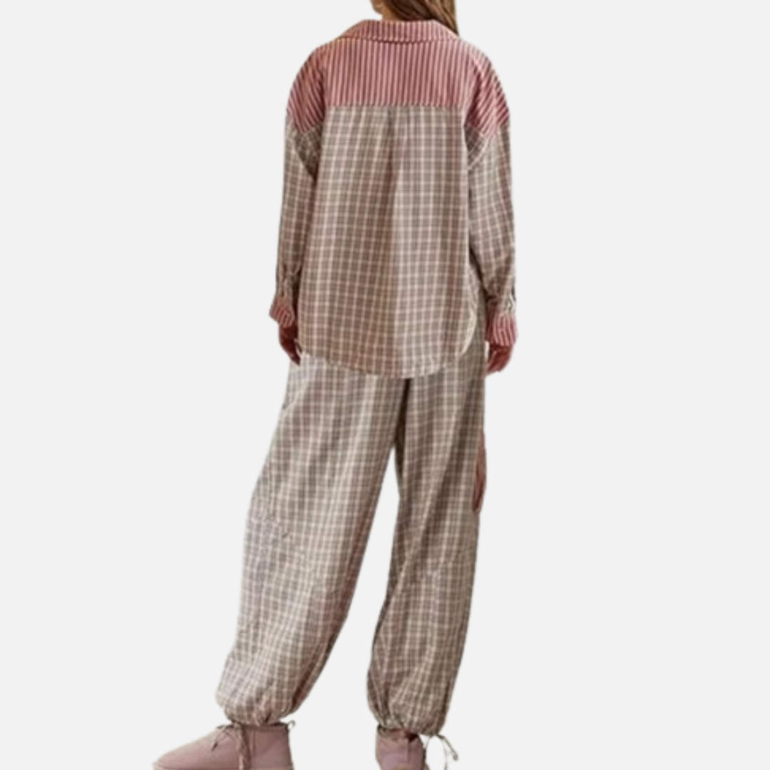 Women’s Striped Pyjamas Set