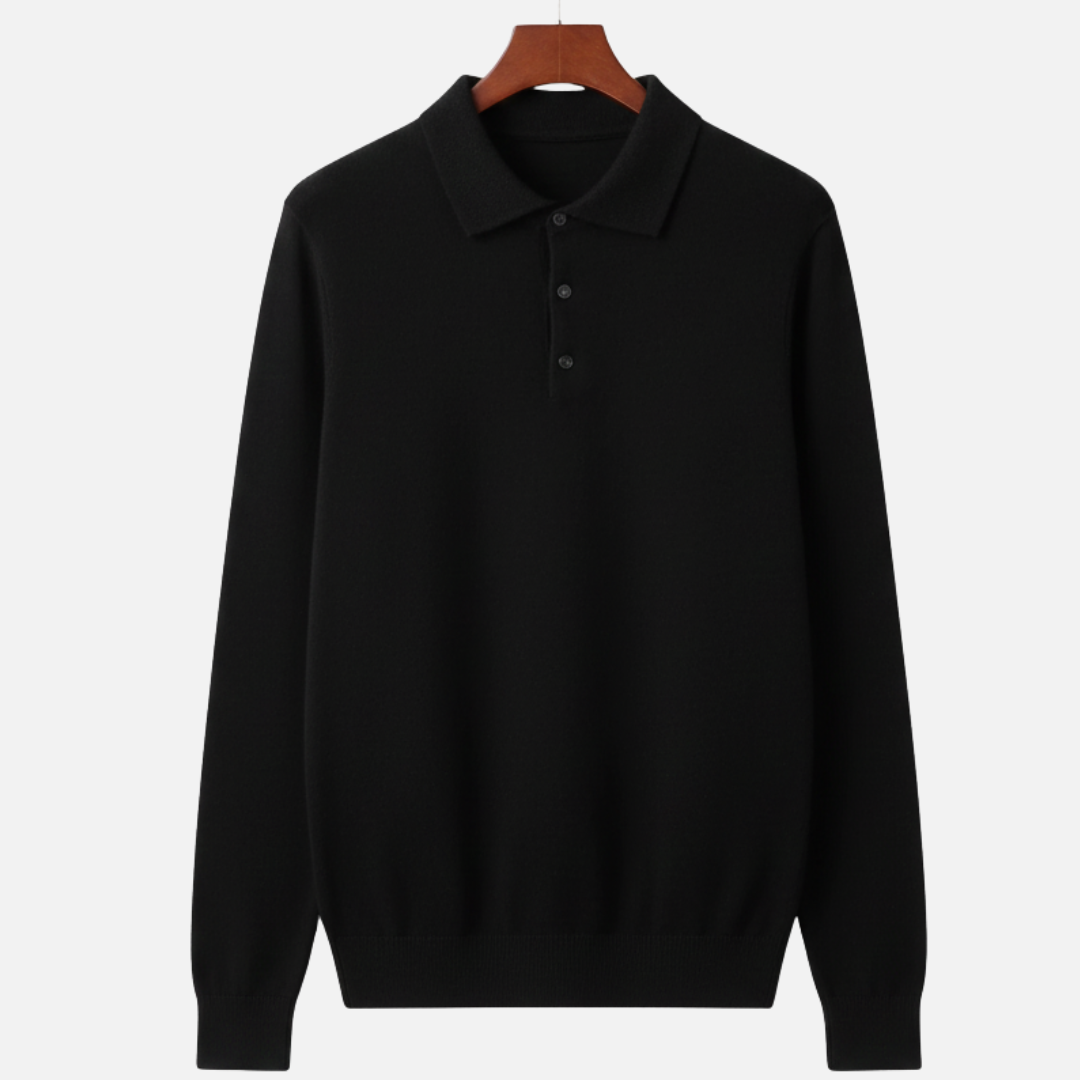 Men’s Smart Wool Polo Sweater