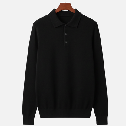 Men’s Smart Wool Polo Sweater