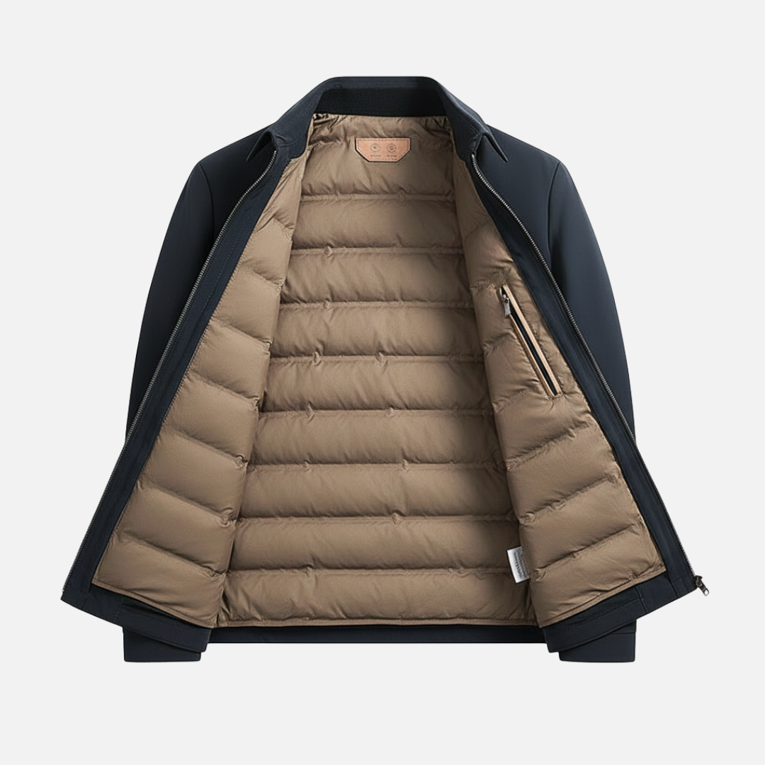 Men’s Lightweight Old Money Jacket - Quilted Lined Coat