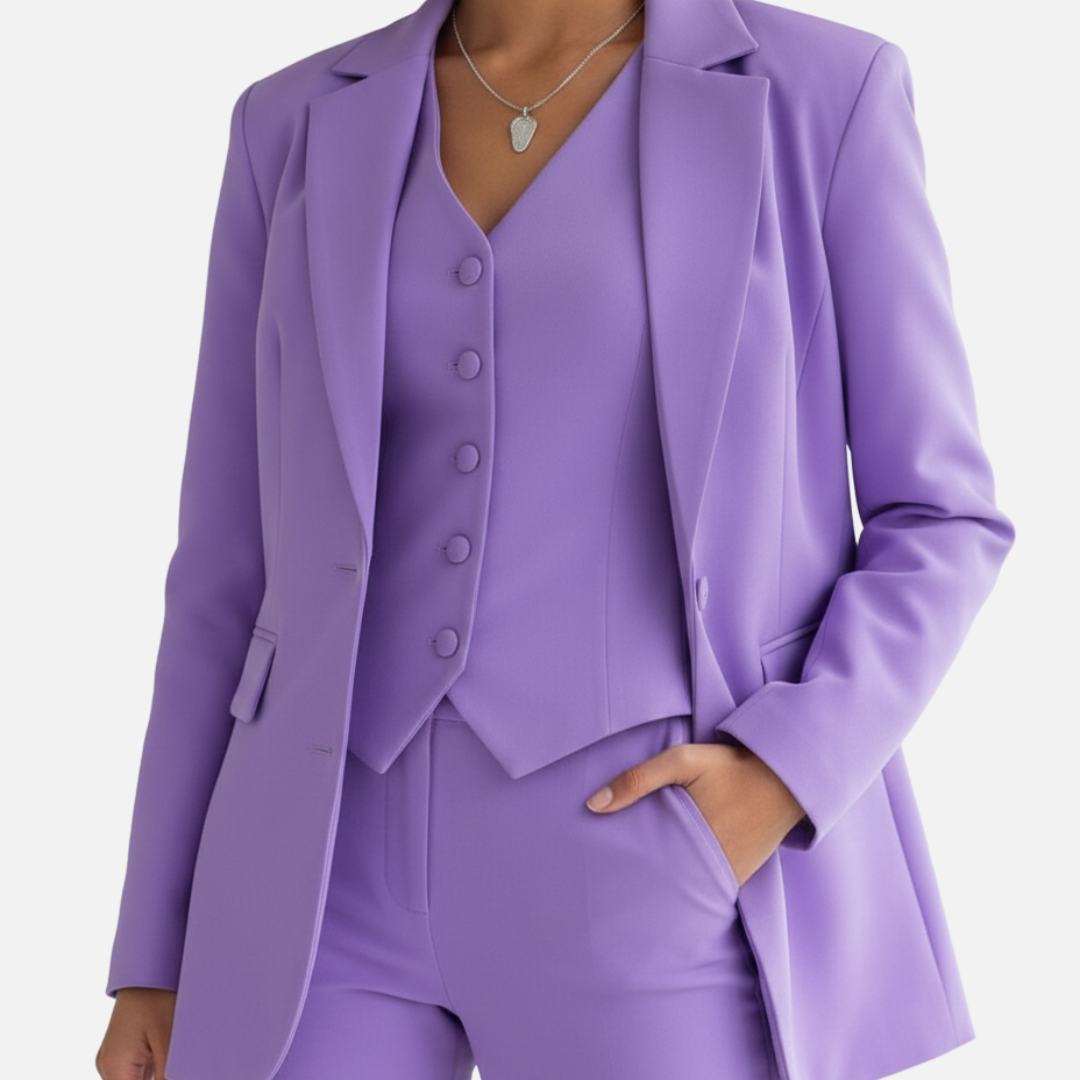 Women's Suit Set Tailored 3-Piece Outfit