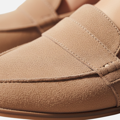 Women’s Suede Look Loafers Classic Flats