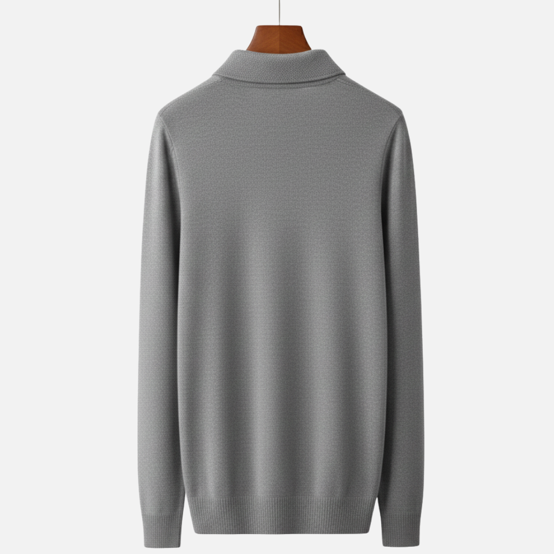 Men’s Smart Wool Polo Sweater