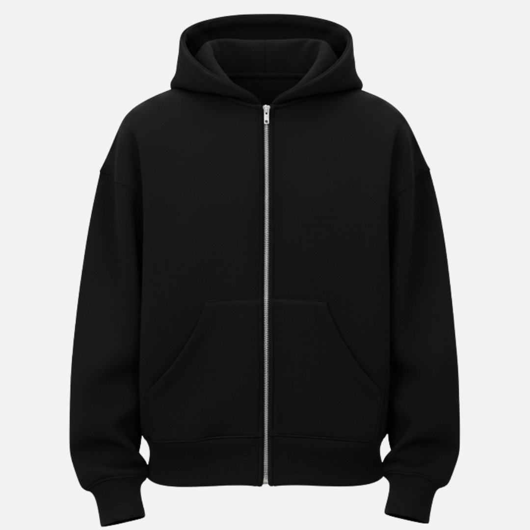 Men’s Full Zip Balaclava Hoodie – Streetwear Tech Fleece Jacket