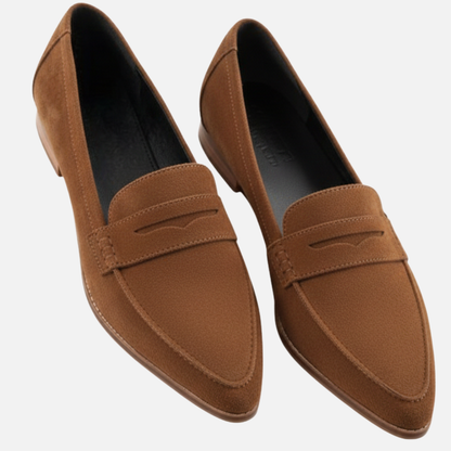 Women’s Suede Look Loafers Classic Flats