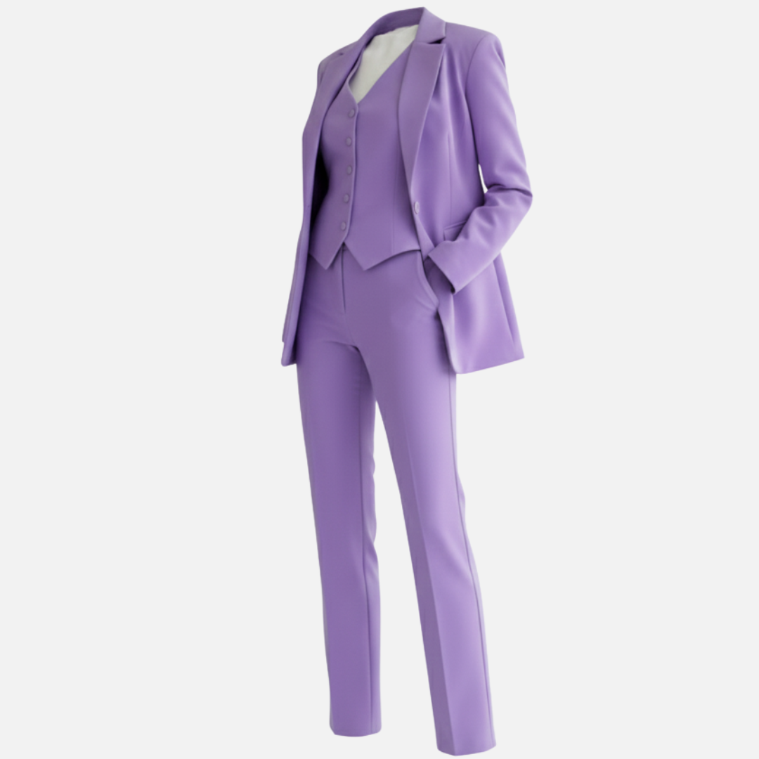 Women's Suit Set Tailored 3-Piece Outfit