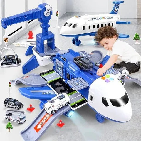 Airplane Toy Set XL Emergency Rescue Playset for Children Back to School 2025 Gift Idea 0