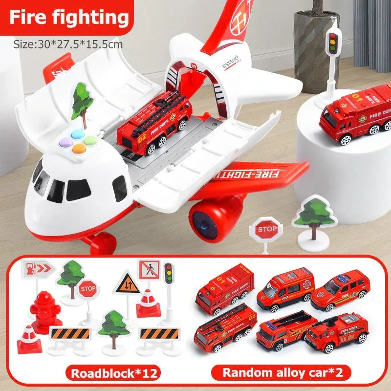 Airplane Toy Set XL Emergency Rescue Playset for Children Back to School 2025 Gift Idea 2