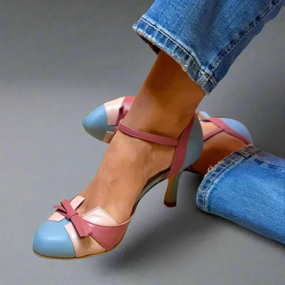 Women's Stiletto Pumps – Pointed Toe, Ankle Strap