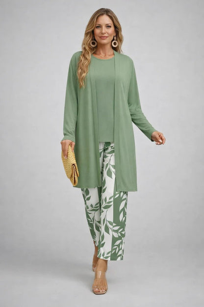 Breezy 3-Piece Set | Relaxed Fit, Lightweight, Printed Trousers 3