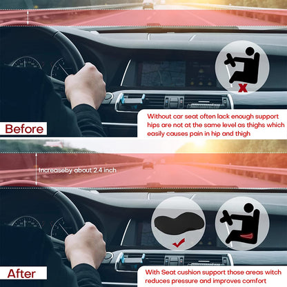 Car Seat Booster Pad Cushion for Shorter Drivers 3