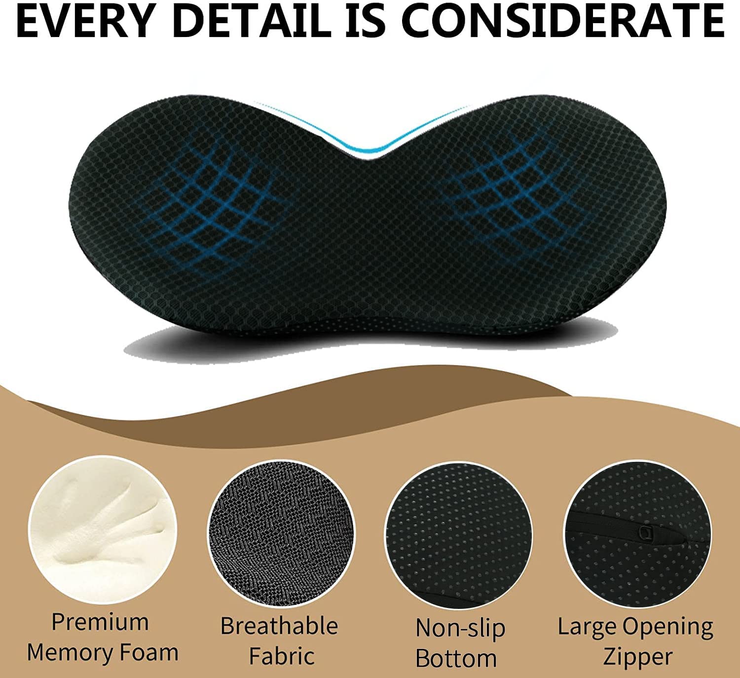 Car Seat Booster Pad Cushion for Shorter Drivers 6