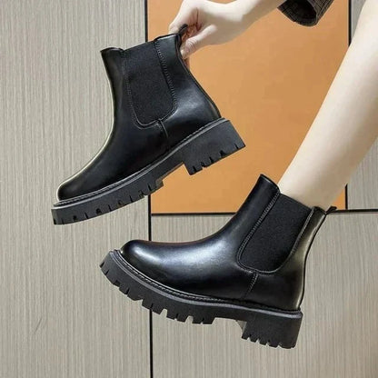 Women's Chunky Lug Sole Chelsea Boots