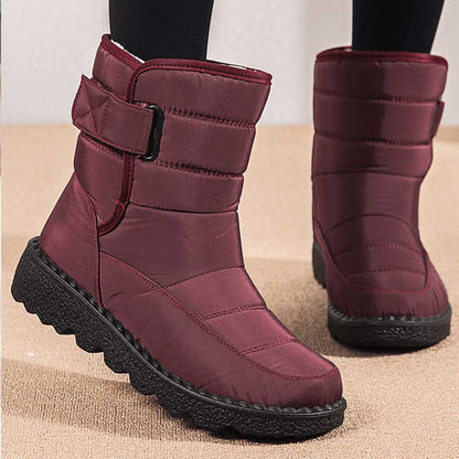 Women's Quilted Winter Boots with Plush Lining