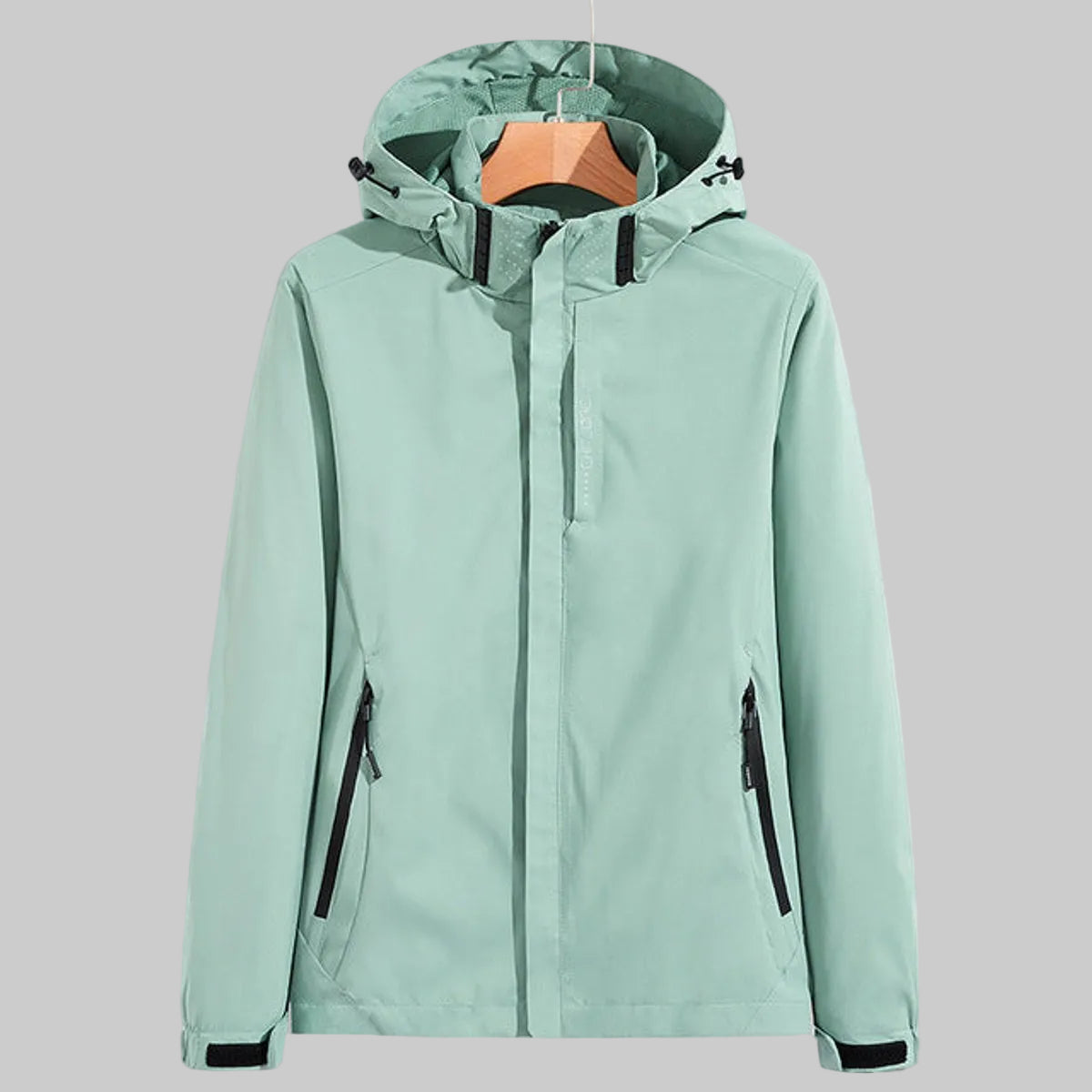 Women's Hooded Waterproof Rain Jacket with Pockets