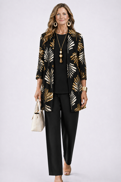 Daria 3-Piece Set | Relaxed Fit, Lightweight Fabric, Botanical Print 0